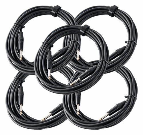 Prolunga per Cuffie Pro Line 6,3Mm/3M, Nero, Spina REAN, Jack Stereo (M) - Jack