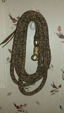 12' BLACK/BROWN/TAN TRAINING YACHT ROPE LEAD FOR PARELLI METHOD