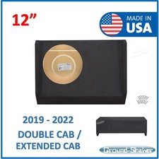 2019-2024 Chevy Silverado Double Cab Sub Box 12" Single Subwoofer Enclosure