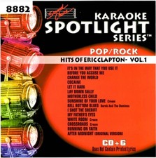 SOUND CHOICE KARAOKE ERIC CLAPTON HITS cdg CD G SC8882 RARE 15 SONG BEST OF