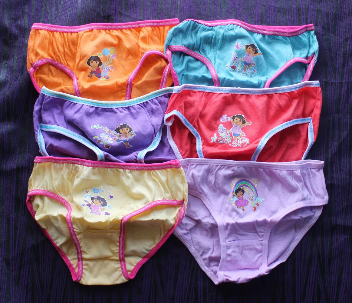 Kids Girls Panty Briefs Underwear Multicolor pack of 3