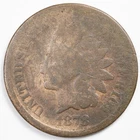 1878 Indian Head Penny Cent About Good (AG)