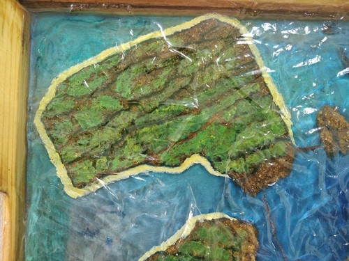 Painting tray 3D Art nouveau Kitchen decor.Wood with epoxy resin.Exclusive. - Picture 4 of 13