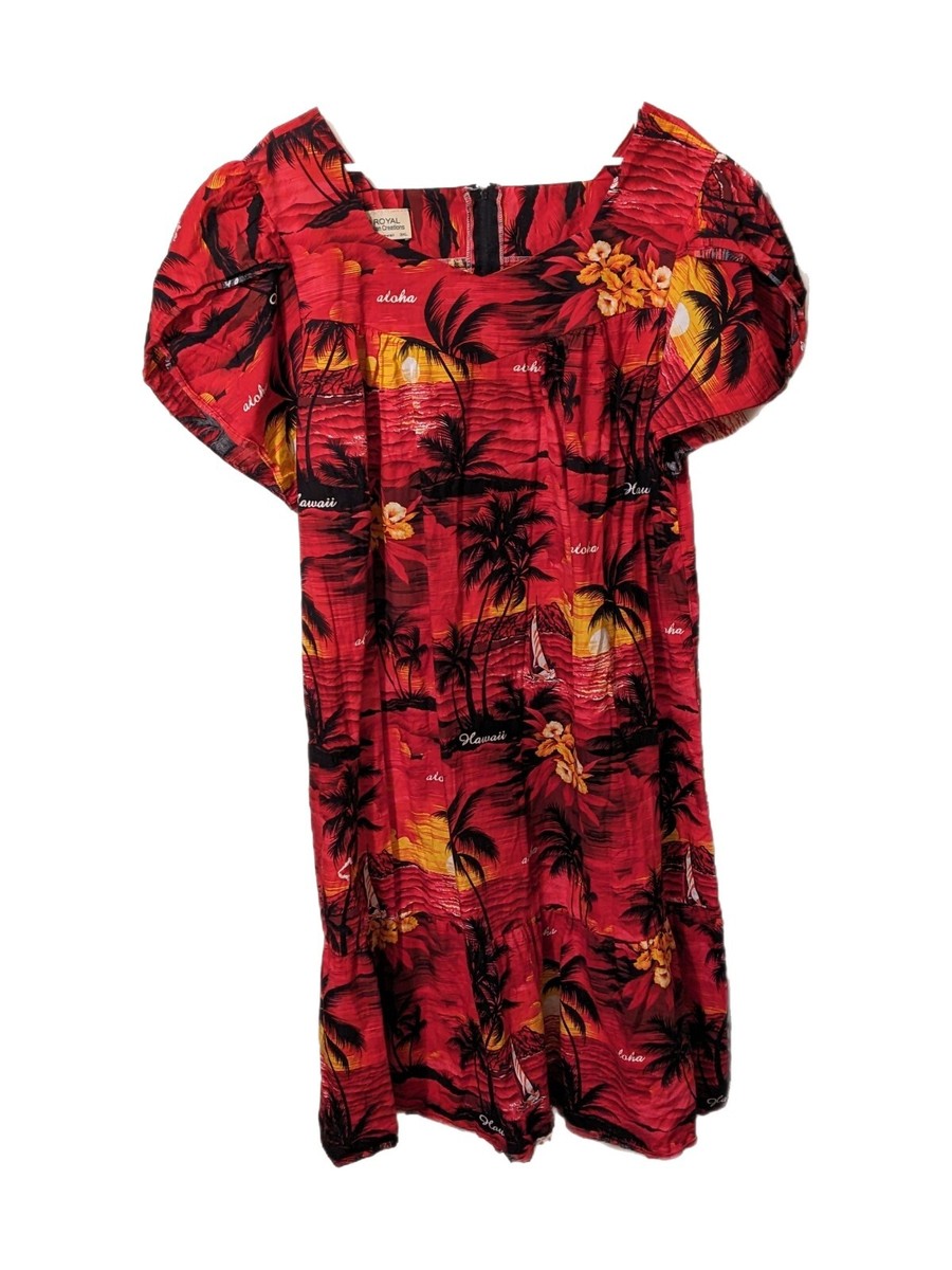 open lace back dress Hawaii Aloha Couples Matching Off Shoulder Maxi Dress and Hawaiian Shi main image 1