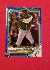 2021 Bowman Chrome Prospects Sapphire Robert Puason #BCP-45 Oakland Athletics 