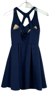 emerald sundae navy blue dress Sleeveless Flared Midi Dress, CYANOTYPE White / 8 main image 0