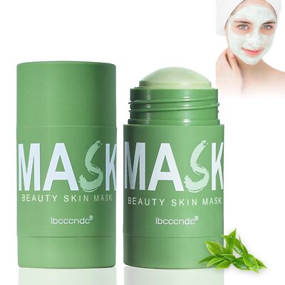 2 Pack of Green Mask Stick Green Tea Mask Stick Blackhead Remover with Green ...