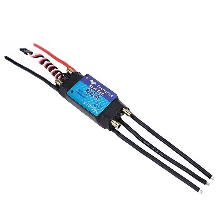 60A Brushless Senseless RC Boat 6S/24V ESC Speed Controller Waterproof 5V/5A   - Image 3 of 4