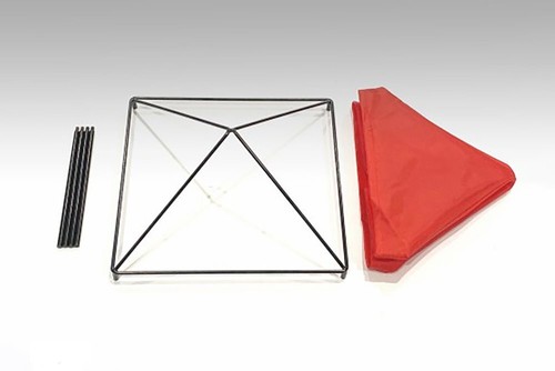 CANOPY SET BLACK FRAME W/RED COVER 1/24 scale ACCESSORY AMERICAN DIORAMA 38348 - Picture 3 of 5
