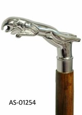 Brass Designer Antique Style Cane Walking Stick Vintage lion head handle cane