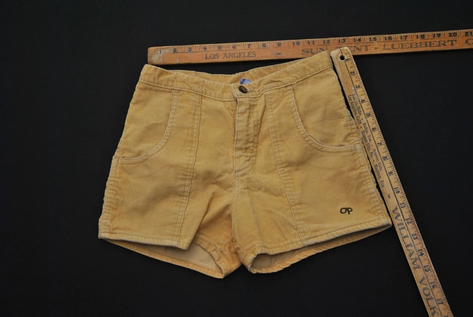 VTG OP Corduroy Shorts XS 22 24" Waist 5924S - Image 2 of 4