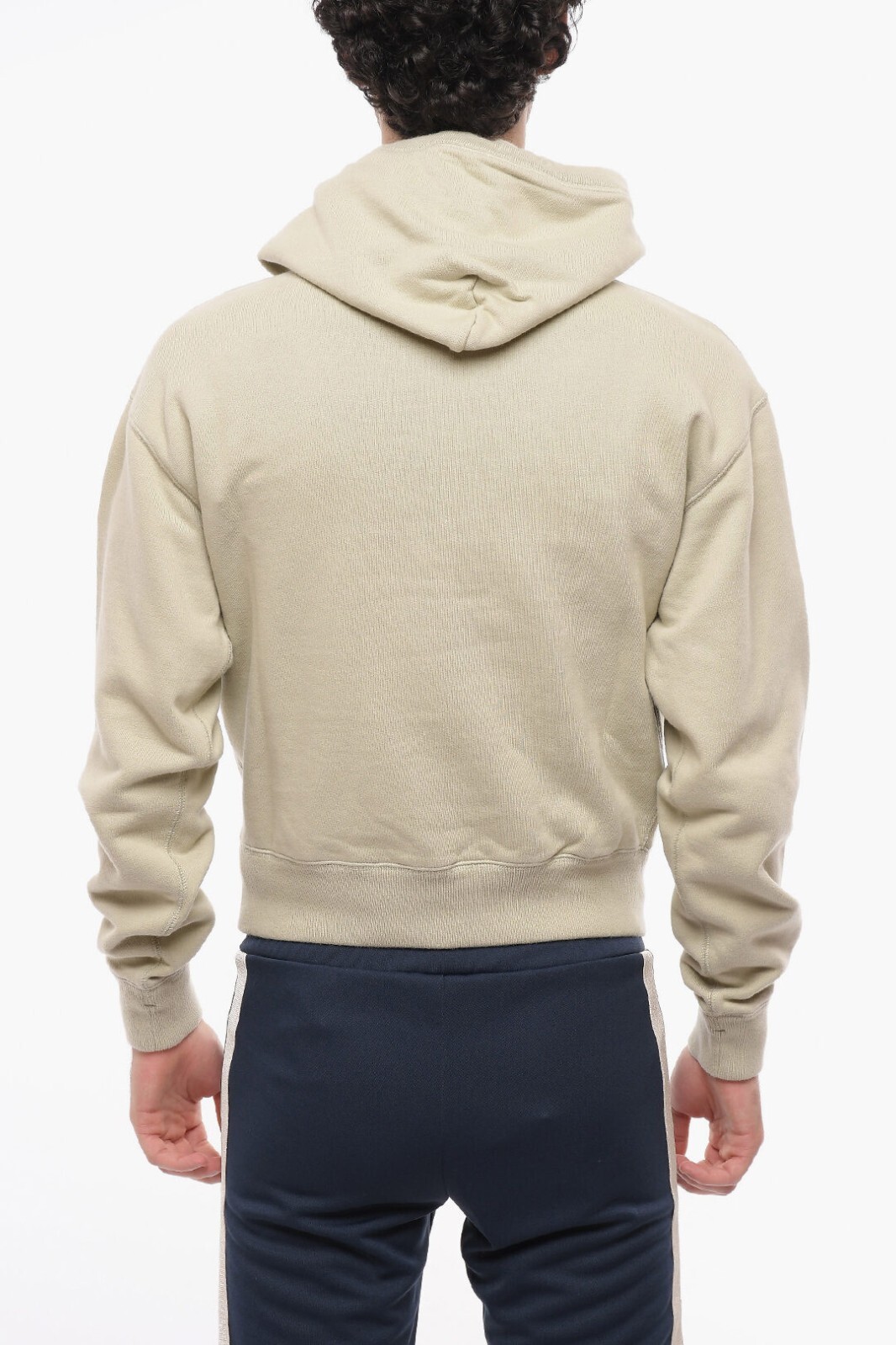 Off-White Beige Caravaggio Hand Off Logo Oversized Hoodie | Size S FW21 RRP $685 image 4