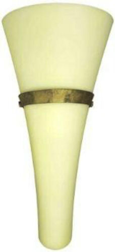 Wand leuchte wand lampe Echtglas Creme altkupfer beige elfenbein up & down 6262 - Bild 1 von 1