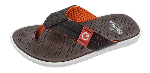 Mens Cartago Sandals Barcelona Thong Flip Flops Beach Slides - Brown - See  Sizes | eBay
