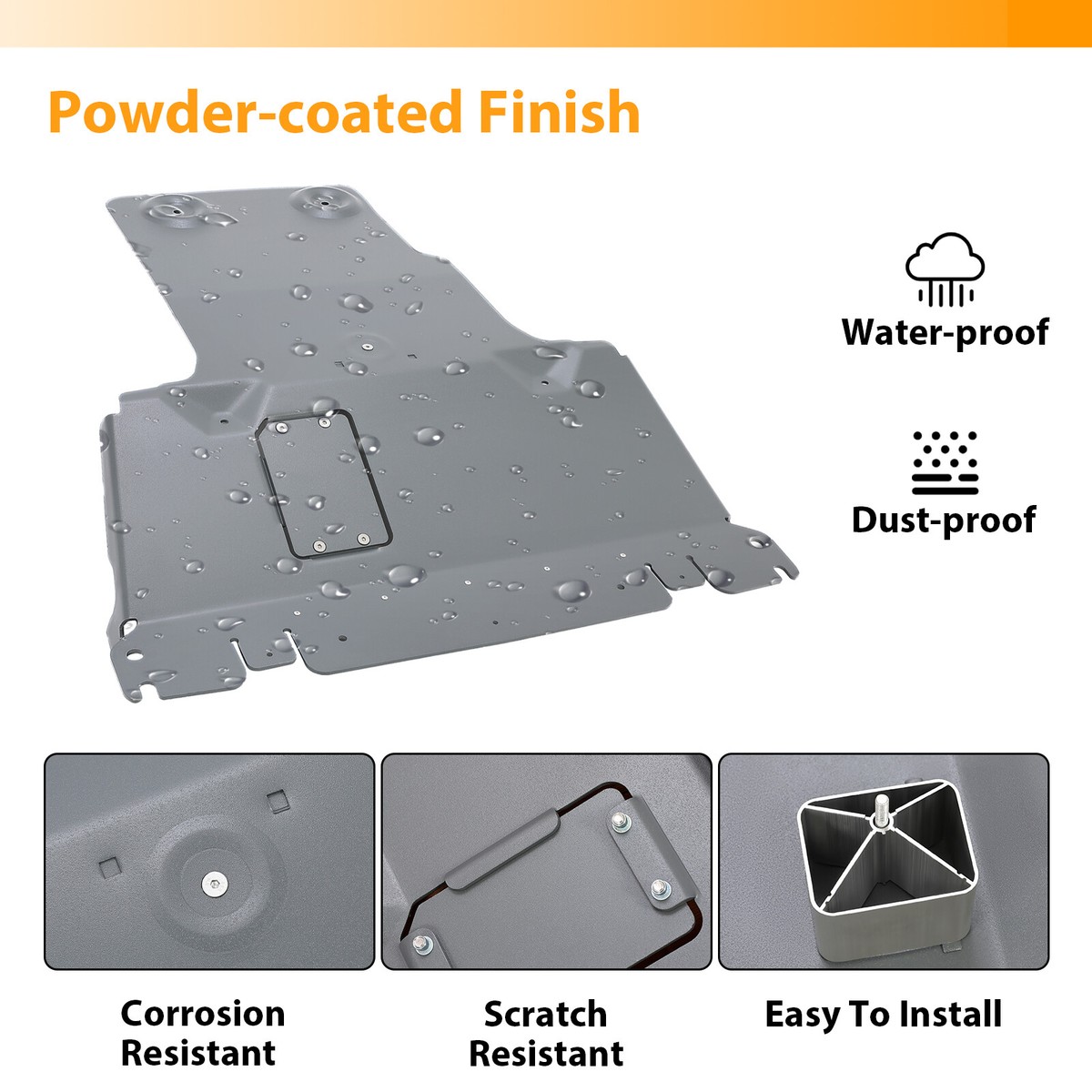 Front Skid Plate Protection Aluminum For Toyota Tundra 2014-2021