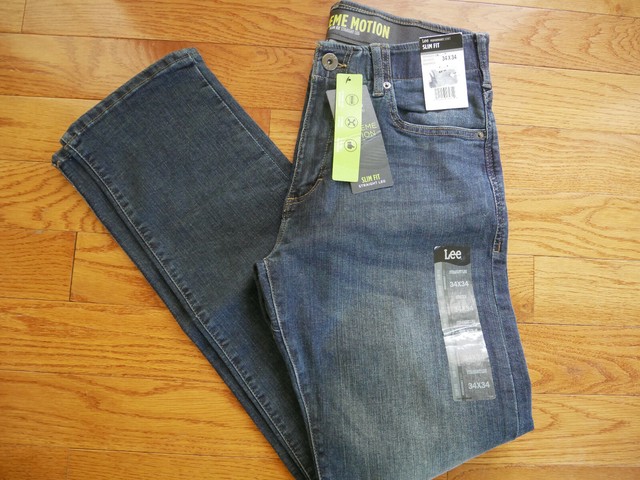 lee modern series extreme motion slim straight leg jeans