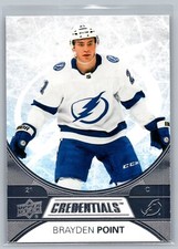 2021-22 Upper Deck Credentials #7 Brayden Point Tampa Bay Lightning