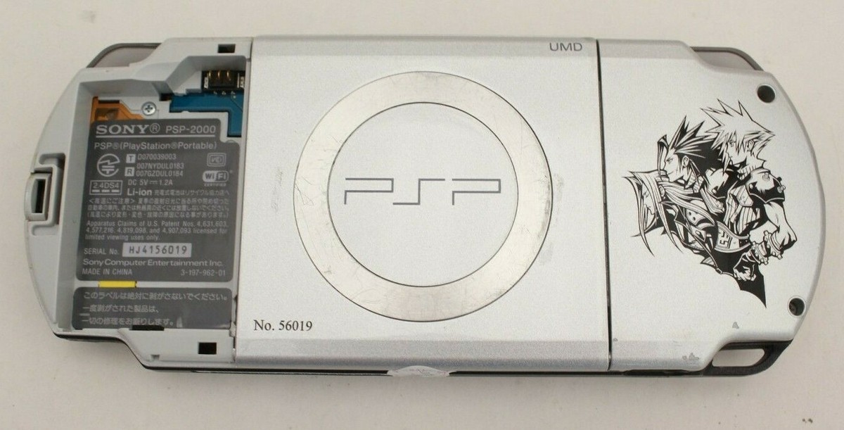 PSP 2000 Crisis Core Final Fantasy 7 Console Tested Working