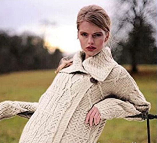 Carraig Donn Ivory Patchwork One Button Irish Mer… - image 3