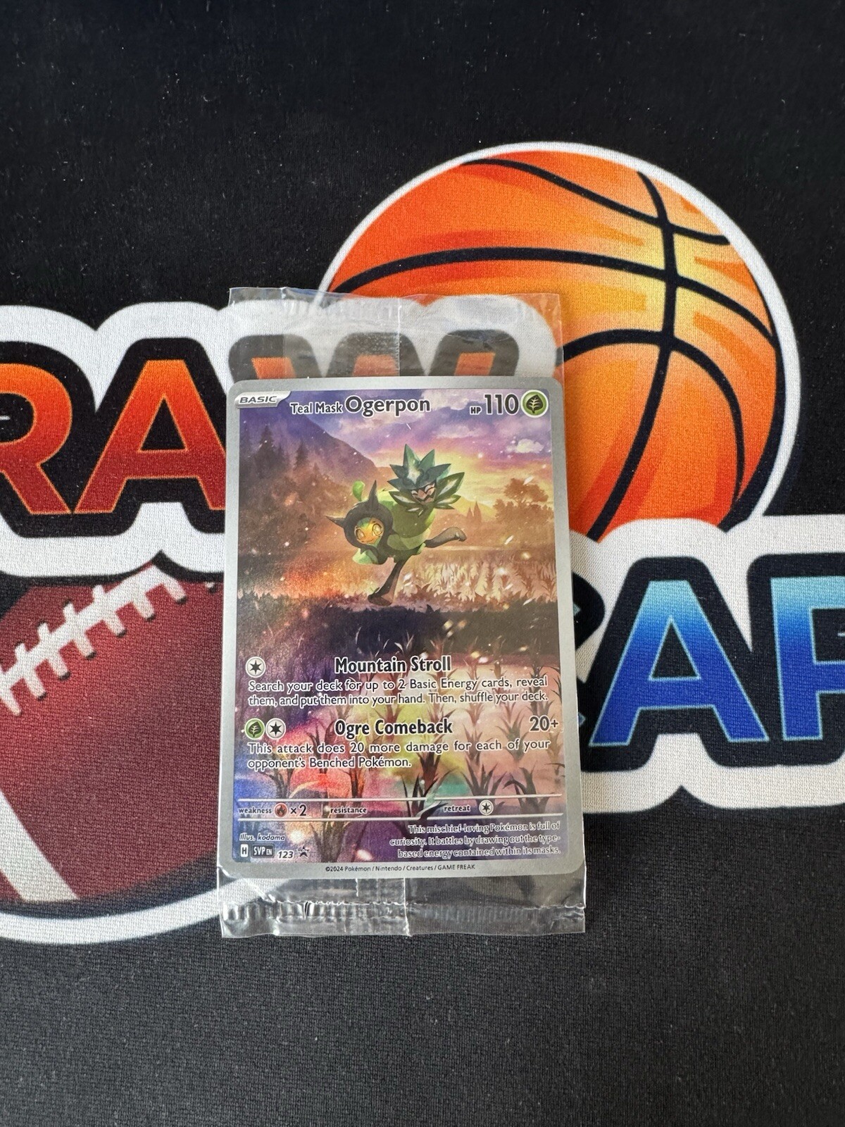 Teal Mask Ogerpon Illustration Rare Promo SVP 123 Pokemon Card NM