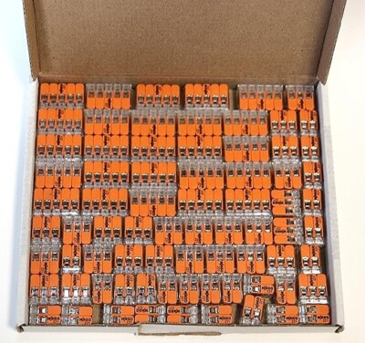 Wago 221 Klemmen SET 25x 221-412, 221-413, 221-415 Kabel Verbinder Kabelklemme
