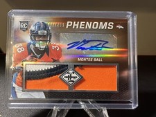 Montee Ball 2013 Panini Limited Football Phenoms 3 Color Patch Rookie Auto #/299