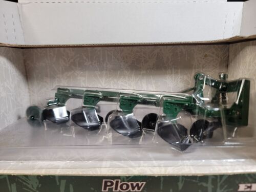2000 Ertl 1/16 Scale 4 Bottom Plow Green Die-Cast Metal New Old Stock In Box - Picture 2 of 13