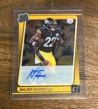 NAJEE HARRIS 2021 Panini Clearly Donruss Rated Rookie Autograph RC