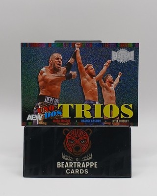2025 Mark Briscoe Orange Cassidy Kyle O'Reilly Skybox Metal AEW Uno Dos Trios