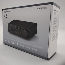Creative Sound Blaster X5 Dual DAC Headphone Amplifier External Sound Card Used