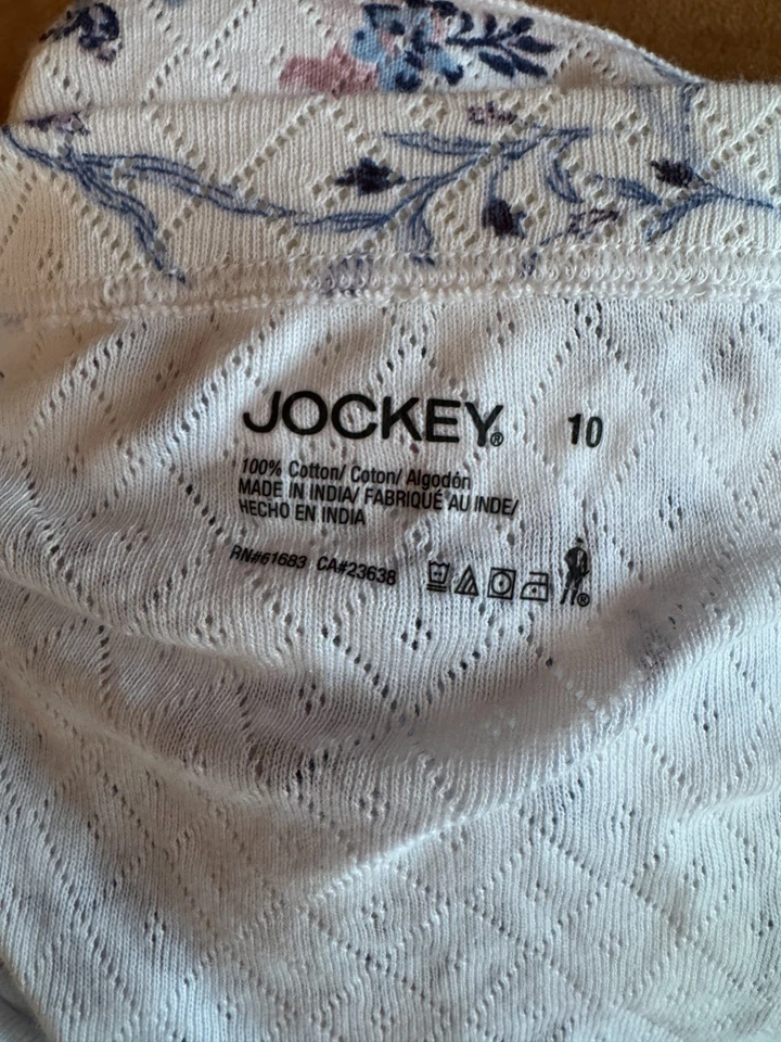 Talla 10 Mujer Jockey Algodón Elástico Hipster 4882 Lote de 5 Pares Ropa Interior Estampado Foto 2 de 4