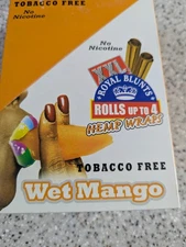 Hemparillo XXL Size Hemp Papers 2 Count Per Sleeve Pack of 25 (Wet Mango)