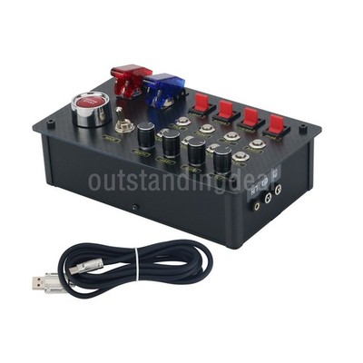 ZQSR Horizontal Button Box SIM Racing Control Box Simulator for Thrustmaster ot2