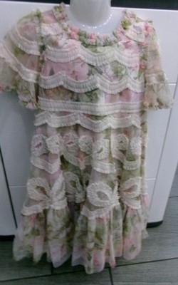 Traumhaftes Needle & Thread Kleid Gr.6 Jahre 116-122 NEU mit Etikett Hochzeit?