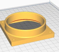 80mm PC Fan to 80mm Hose Adapter – Exhaust Hose Connector for Enclosures