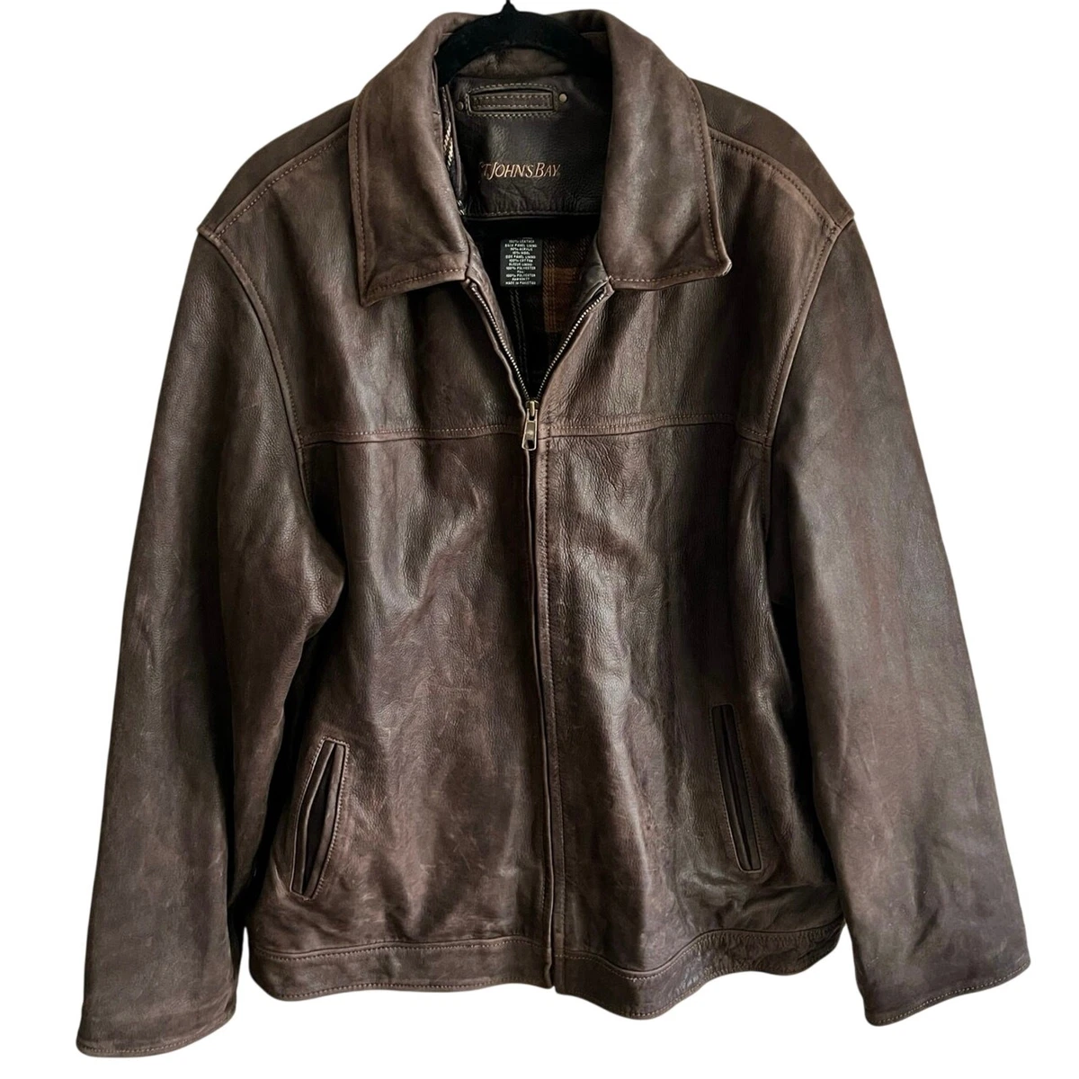 St. John's Bay Leather Outer Shell Jackets for Men for Sale | Shop