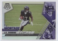 2021 Panini Mosaic Montage Silver Prizm JK Dobbins #MON-19 07mp