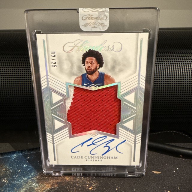 2024-25 Flawless Cade Cunningham Star Swatch Patch  (02/25) jersey match 🔥🔥🔥