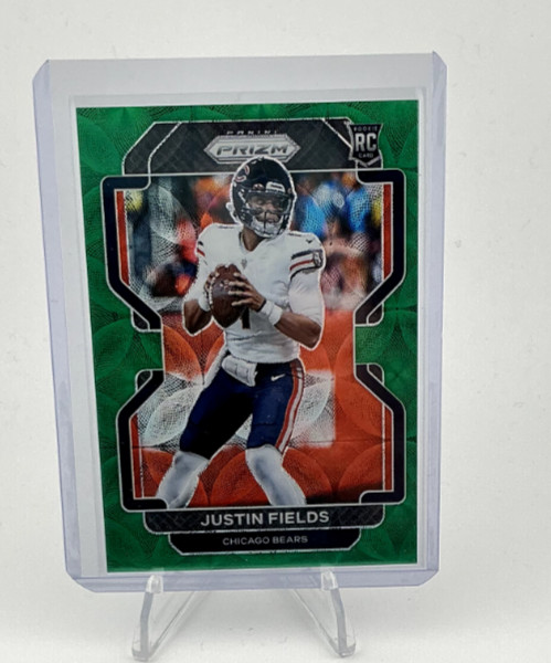 2021 Panini Prizm - Rookie Justin Fields #334 Green Scope /75 RC