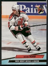 🏒 1992-93 Fleer Ultra  - Kevin Todd Devils #121