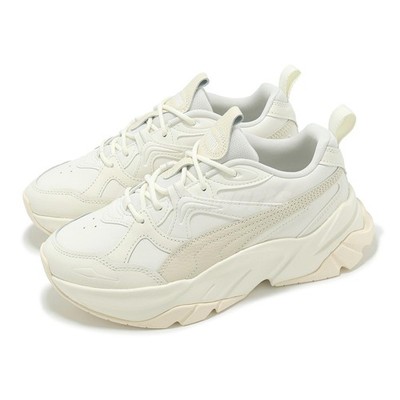 Puma Sophyr Lthr Wns Beige Women Lifestyle Casual Platform Shoes 398555-03
