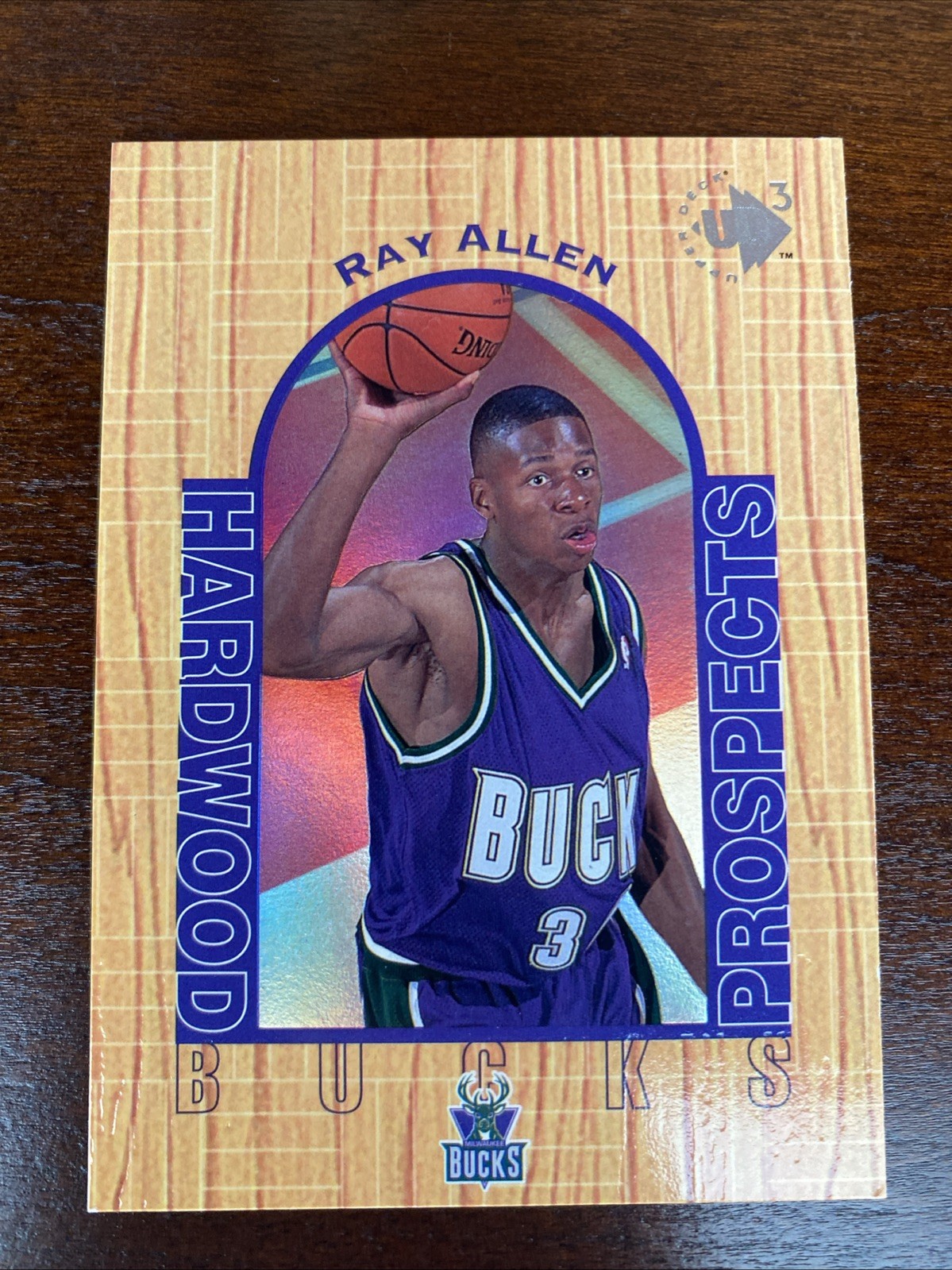 1996-97 Upper Deck UD3 Hardwood Prospects Ray Allen #5 Rookie RC HOF