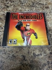 Disney Pixar The Incredibles PC CD-ROM Print Studio Rated E Everyone New Sealed