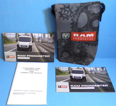 #ad 19 2019 Ram Promaster owners manual user guide 1500 2500 3500 $16.95