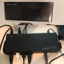 Displaylink Laptop Docking Station USB Hub Dual HDMI Dual DP RJ45 6 USB A 3.0