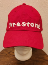 Firestone Hat Cap Snap Back Mens Red Embroidered-Free Shipping