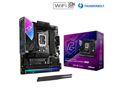 ASRock Phantom Gaming B860M Lightning WiFi LGA 1851 Intel B860 SATA 6Gb/s DDR5 I