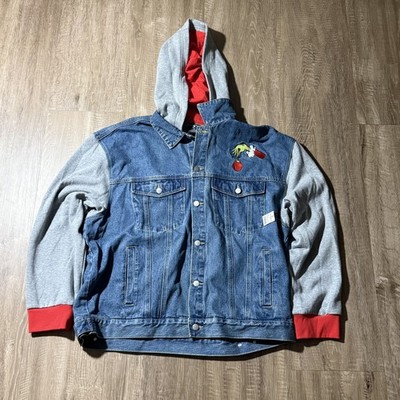 Universal Merry Grinchmas Grinch Denim Jean Jacket 2XL Christmas 2025