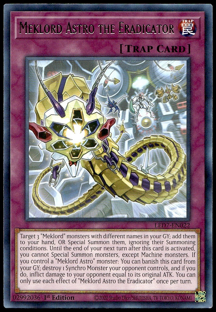 Meklord Astro the Eradicator - LED7-EN022 - 1st Edition - YuGiOh