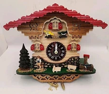 NEW Kuckulino Black Forest Clock Swiss House Cuckoo Chime 2058